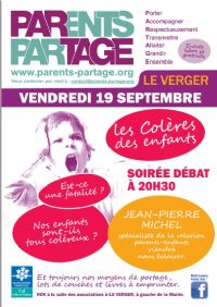 Soirée-débat : Les colères des enfants. Le vendredi 19 septembre 2014 au Verger. Ille-et-Vilaine.  20H30